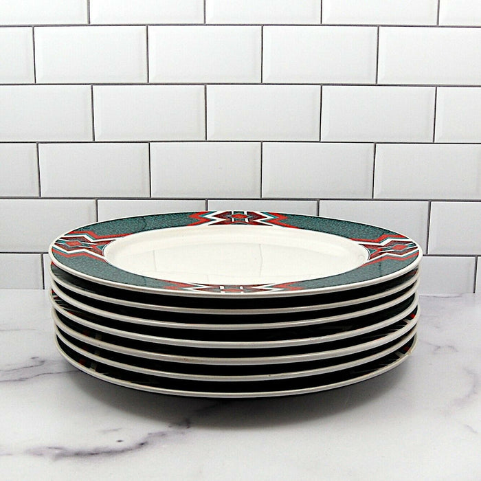 Gibson Designs Mojave Set of 7 Dinner Plate Diameter 10 3/4 inch (27cm)