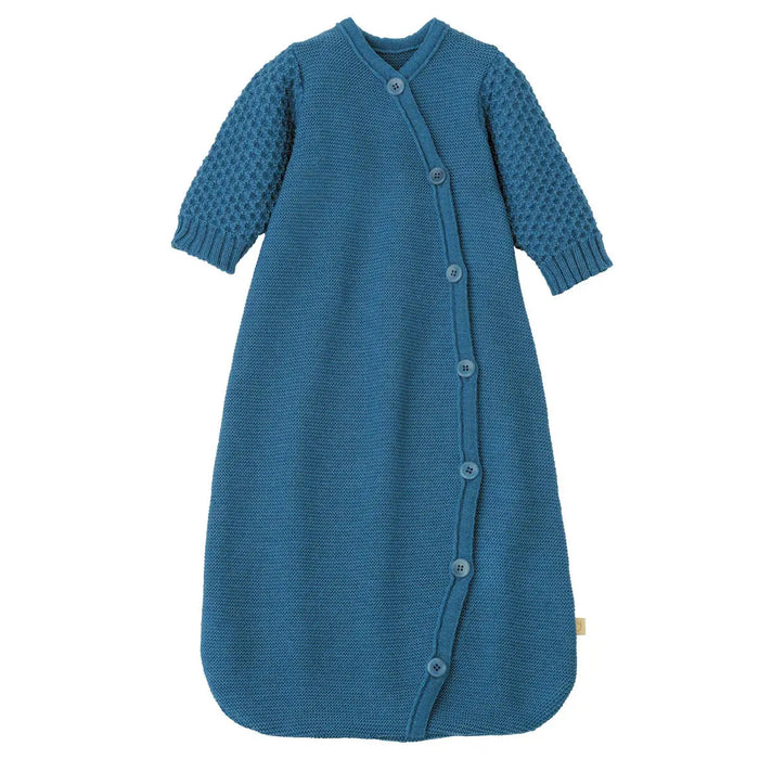 Gigoteuse à manches en laine merinos Disana - Dove Blue