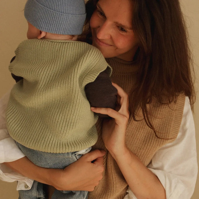 Gilet bébé en laine mérinos Harvey HVID