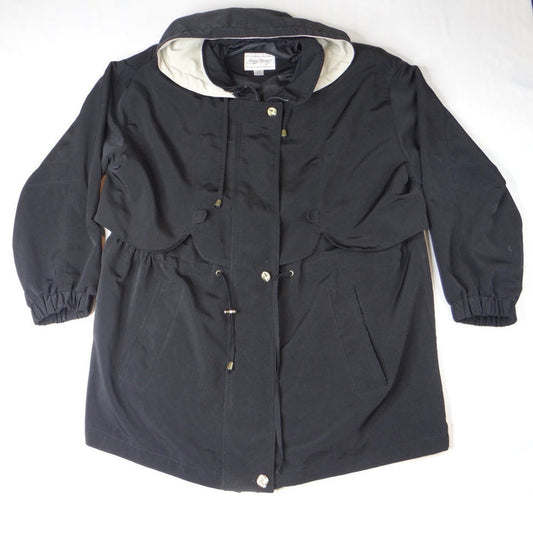 Giorgio Morandi Black Hooded Drawstring Parka Jacket Women's 1X0