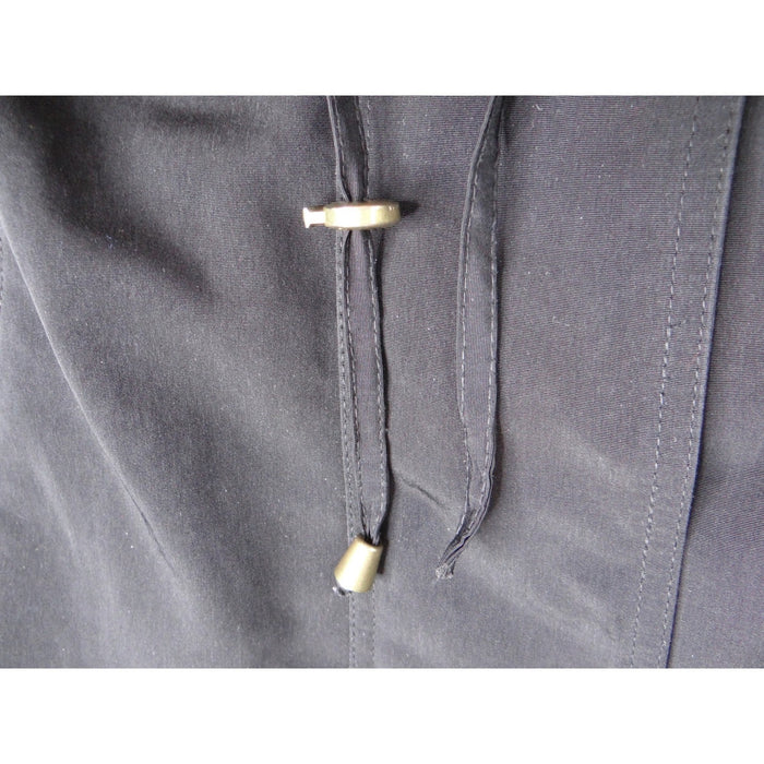 Giorgio Morandi Black Hooded Drawstring Parka Jacket Women's 1X3