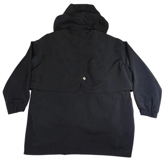 Giorgio Morandi Black Hooded Drawstring Parka Jacket Women's 1X7