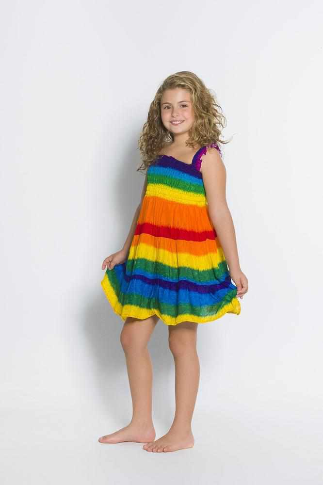 Girls Elastic Boho Dress - Lannaclothesdesign Shop