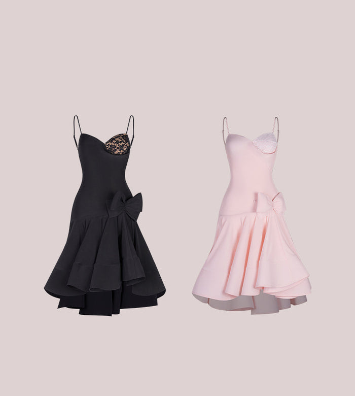 Girls Sleeveless V Neck Performance Dance Dresses Dancewear