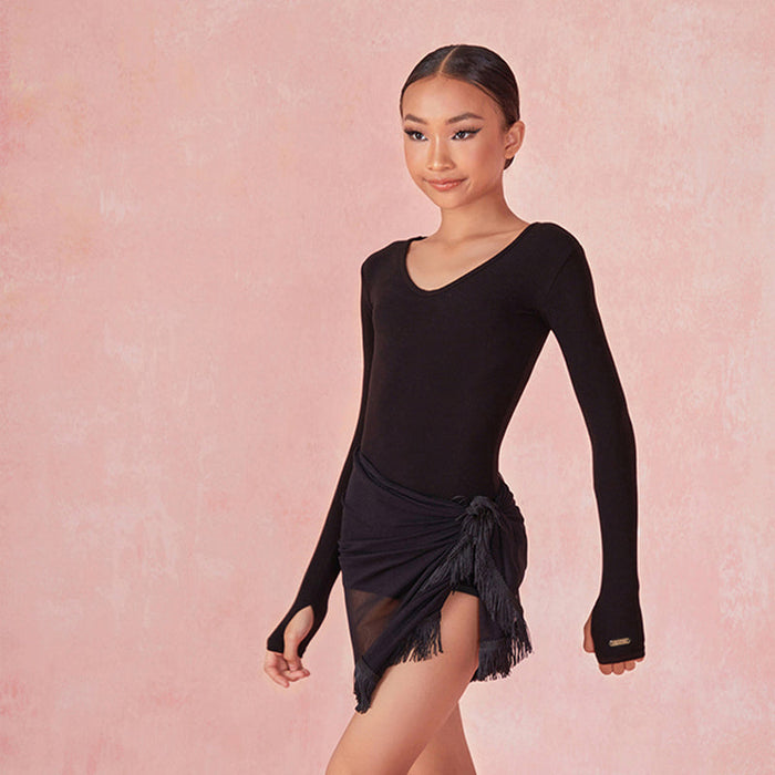 Girls Tassel Swing Dance Srts Practice Dancewear