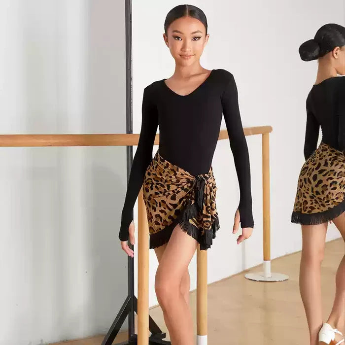 Girls Tassel Swing Dance Srts Practice Dancewear