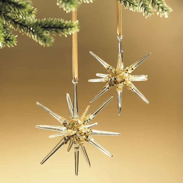 GLASS 3 D SNOWFLAKE- SMALL