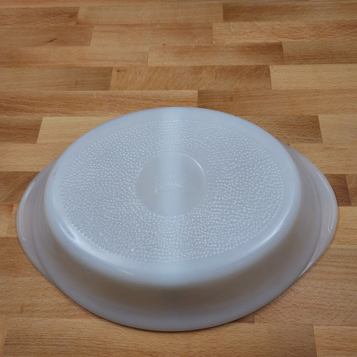 Glassbake Milk White Glass Divided 12in Oval Casserole Baking Pan J239 by Mckee
