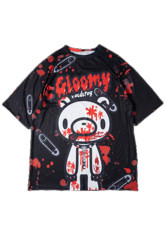 ACDC Rag Gloomy Bear Dark Gloomy Oversized Tee — front view