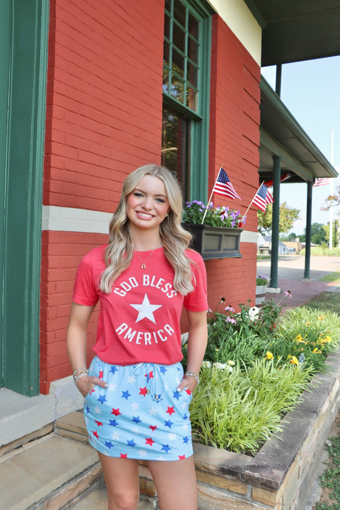 God Bless America {adults & littles} ~ Heather Red