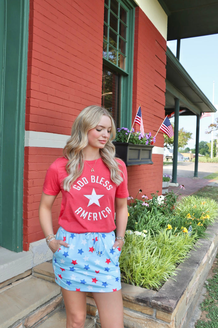 God Bless America {adults & littles} ~ Heather Red