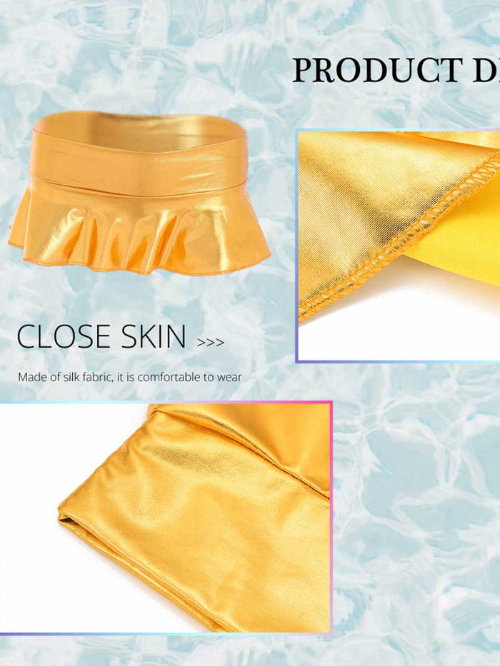 Gold Reflective Miniskirt