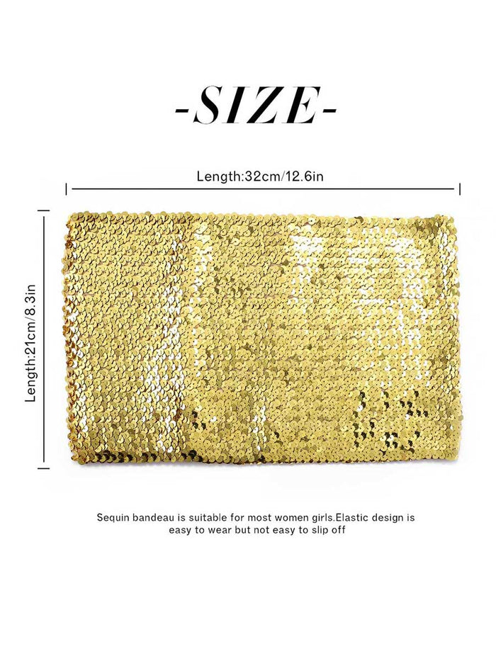 Gold Sequin Tube Top
