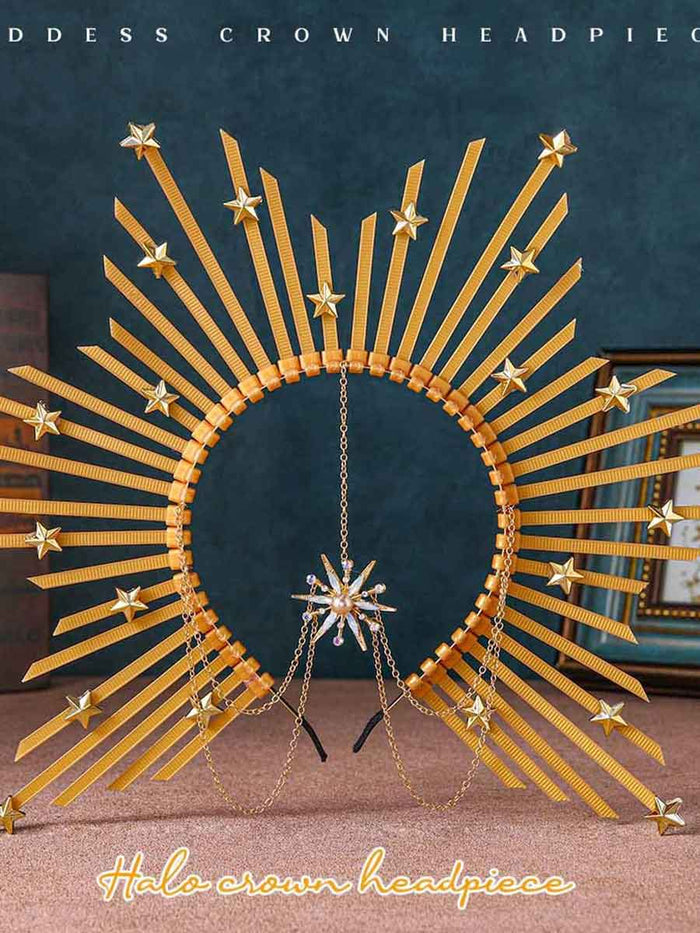 Gold Star Goddess Crown