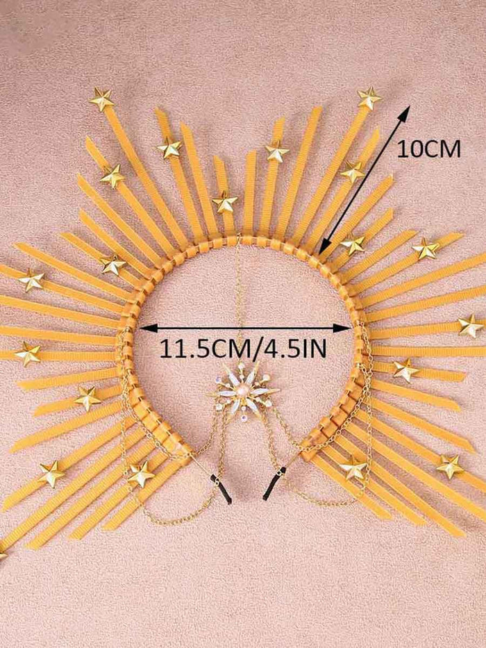 Gold Star Goddess Crown