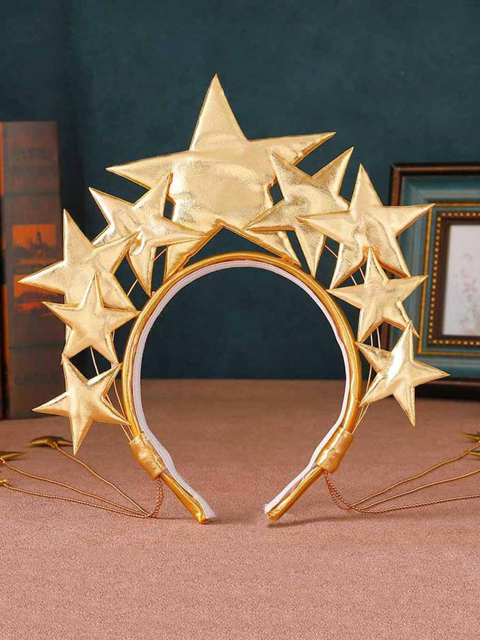 Gold Star Halo Crown