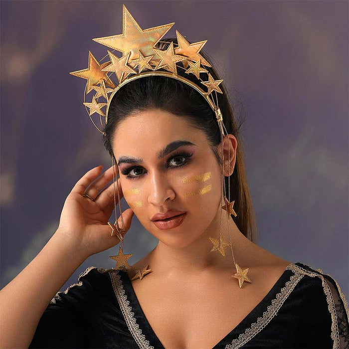 Gold Star Halo Crown