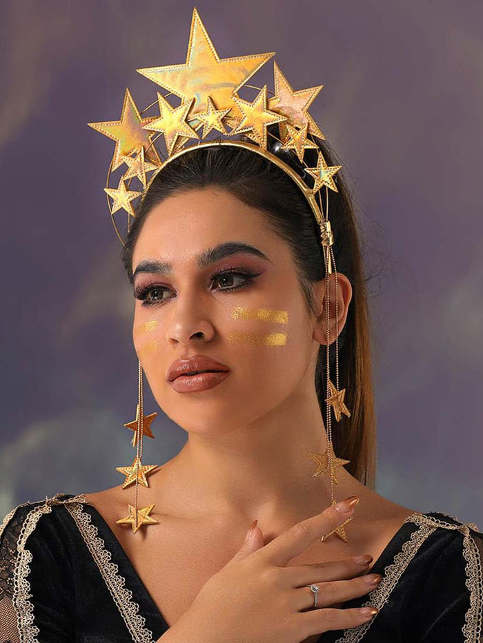 Gold Star Halo Crown