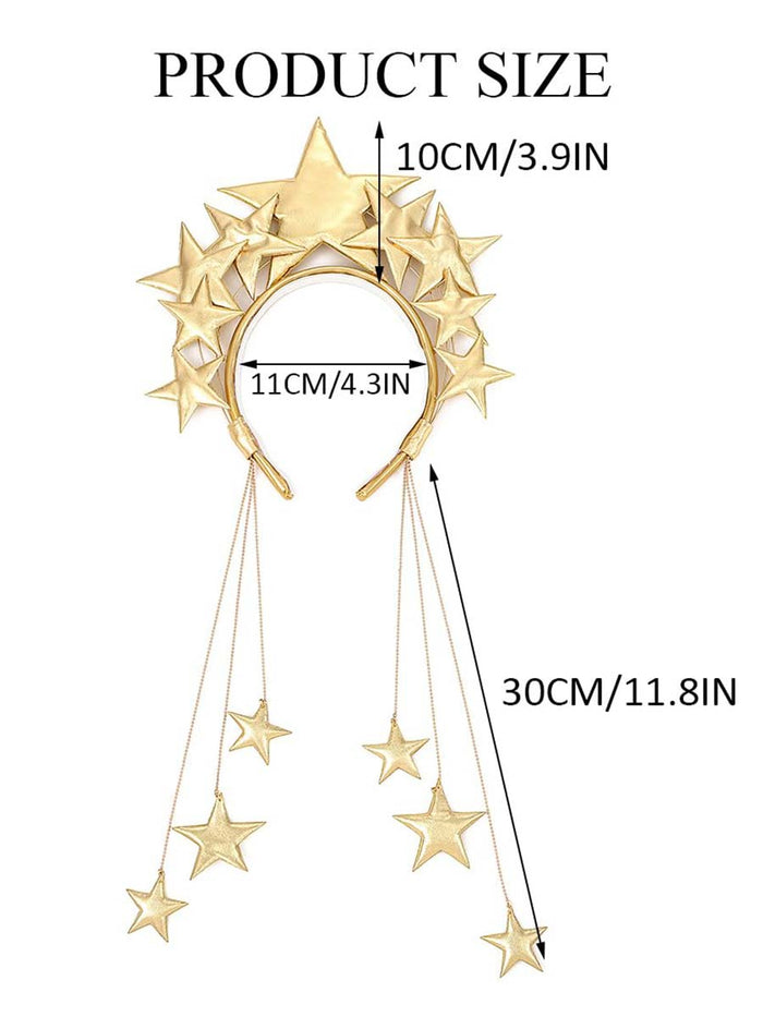 Gold Star Halo Crown