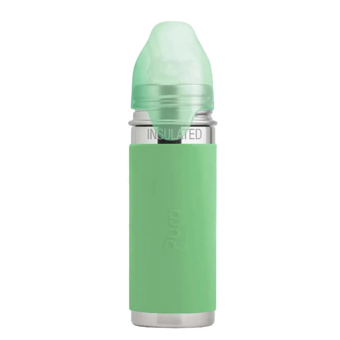 Gourde à paille Free Inox Isotherme 260ml Pura - Moss