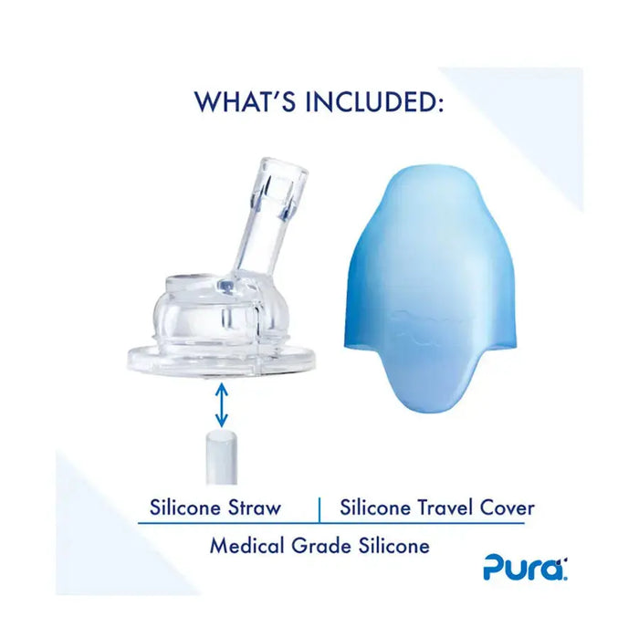Gourde à paille Free Inox Isotherme 260ml Pura - Menthe - Lilinappy