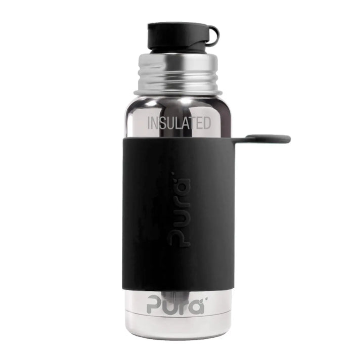 Gourde isotherme inox 475 ml Pura – Noir