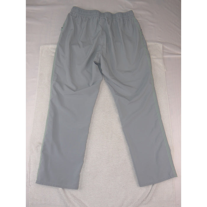 Gray Scrub Pants Elastic Drawstring Waist Cargo Pockets Medical Uniform1