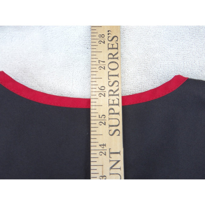 Greys Anatomy by Barco Active Scrub Top Black Red Grey V Neck Small 36404