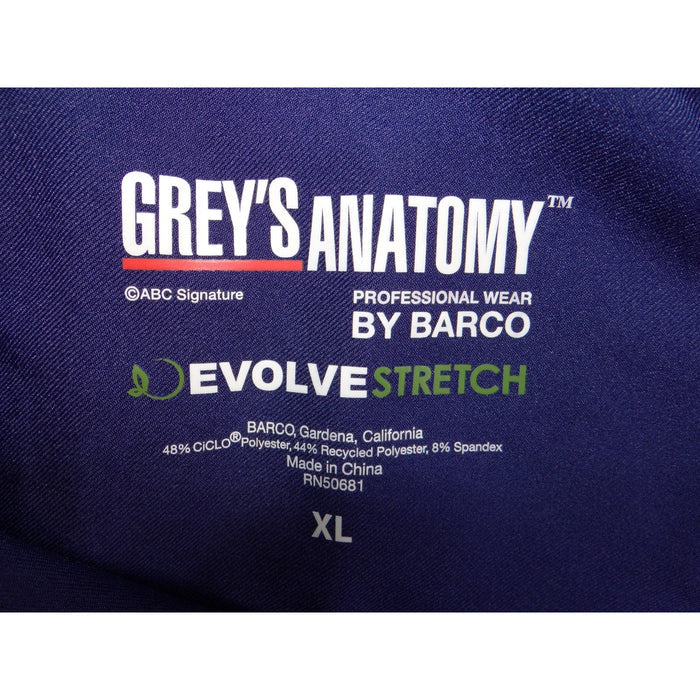Greys Anatomy by Barco Evolve Stretch Scrub Pants XL Royal Blue Cargo2