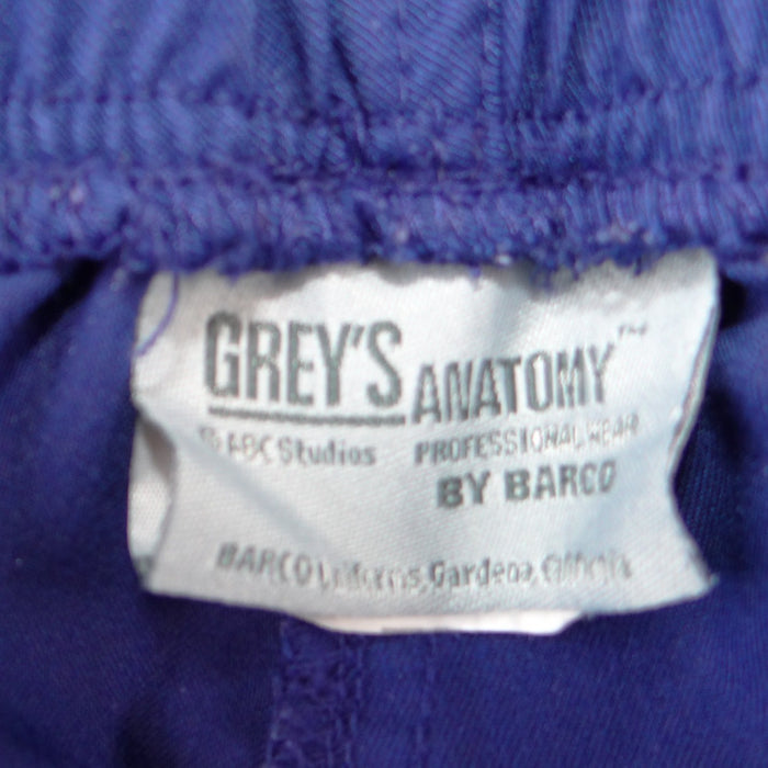 Greys Anatomy by Barco Royal Blue Scrub Pants Small Elastic Drawstring1