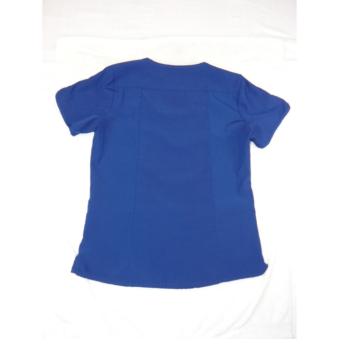 Greys Anatomy by Barco Royal Blue V Neck Scrub Top Short Sleeve Pockets1
