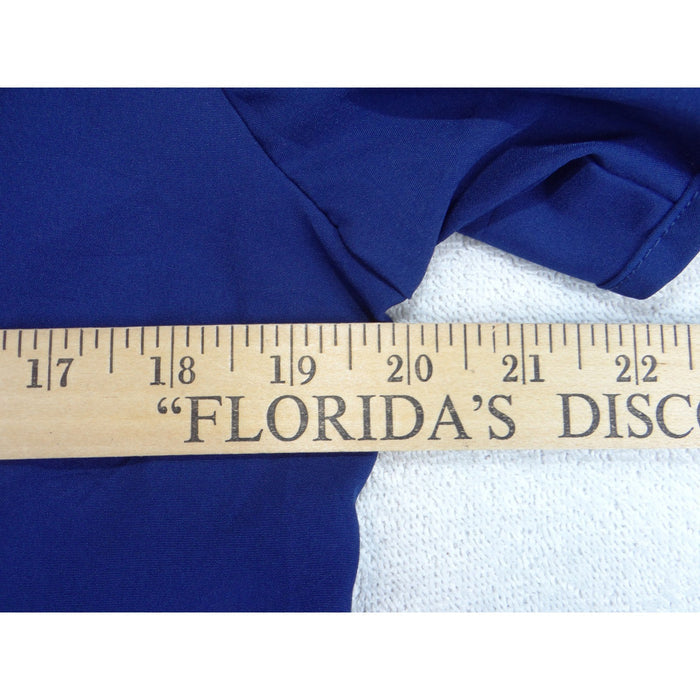 Greys Anatomy by Barco Royal Blue V Neck Scrub Top Short Sleeve Pockets4
