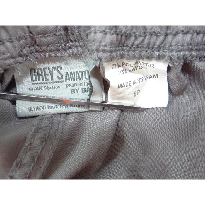 Greys Anatomy by Barco Womens Scrub Pants Grey Flare Leg Drawstring SP 24121