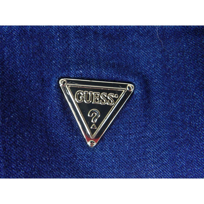 Guess Womens High Rise O Ring Zipper Skinny Jeans Dark Wash Blue Q0PA04R3N00 302