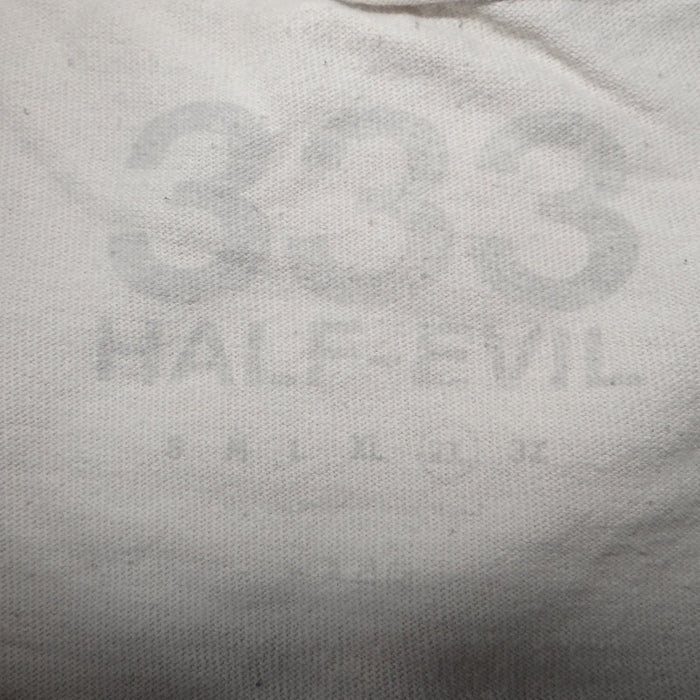 Half Evil 333 Mens Graphic T Shirt Cream Off White Devils Rabbits Streetwear XL1