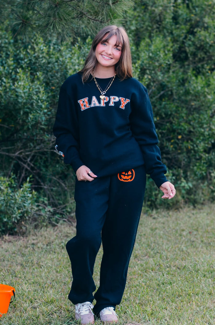 Happy Halloween Black Sweatshirt