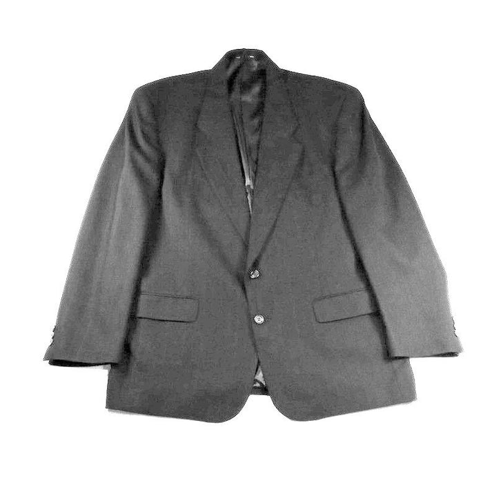 Harve Benard Black Suit Jacket Blazer Two Button Classic Fit Formal Business0