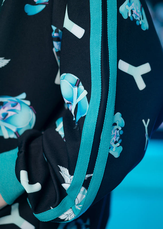 ACDC Rag Hatsune Miku Forever Black Mint Jersey Oversized Jacket — detail shot 3