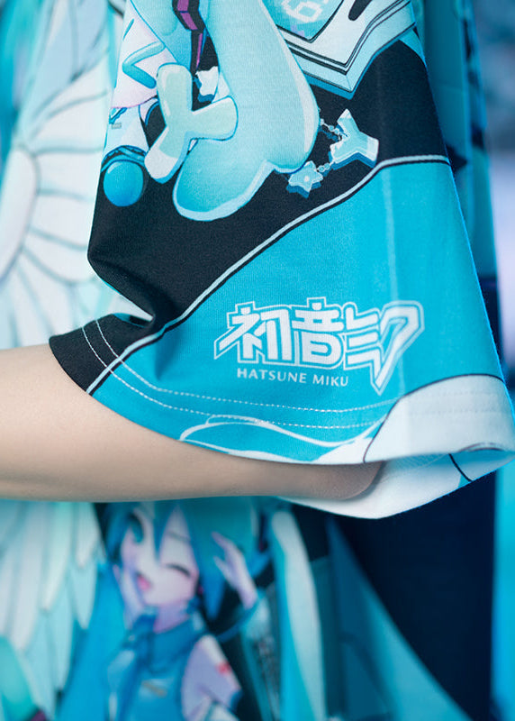 Hatsune Miku Forever Black Mint Oversized Tee