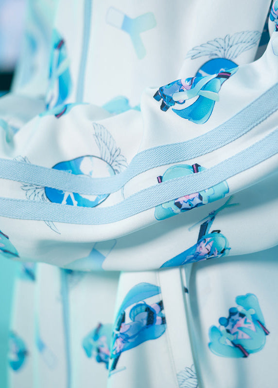 ACDC Rag Hatsune Miku Forever White Blue Jersey Oversized Jacket — detail shot 3