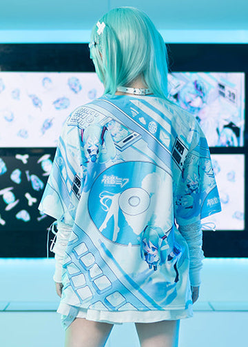 Hatsune Miku Forever White Blue Tee