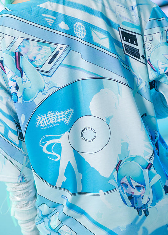 Hatsune Miku Forever White Blue Tee