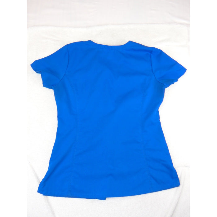 Healing Hands Purple Label Royal Blue V Neck Scrub Top Womens Small1