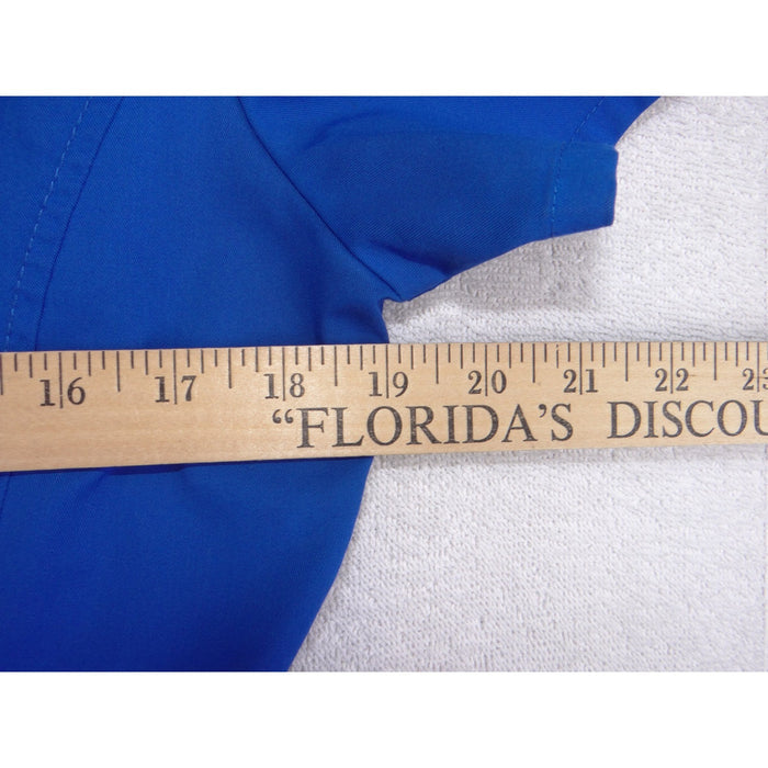 Healing Hands Purple Label Royal Blue V Neck Scrub Top Womens Small3