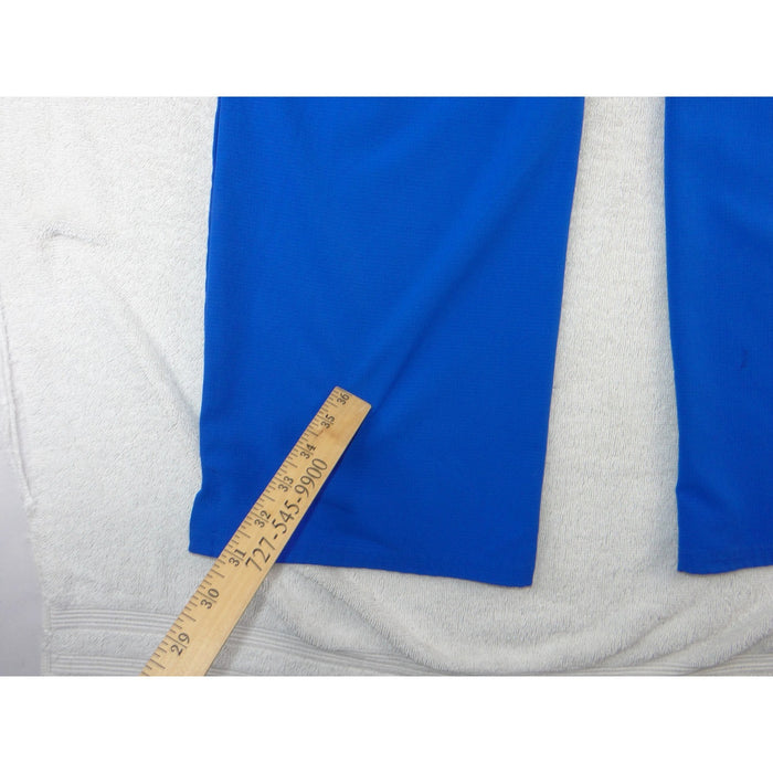 Heartsoul Break on Through Royal Blue Scrub Pants 20110 Womens Medium Flare Leg4
