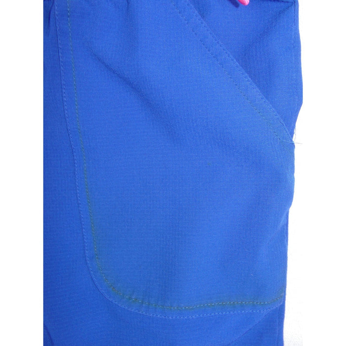 Heartsoul Break on Through Royal Blue Scrub Pants 20110 Womens Medium Flare Leg7