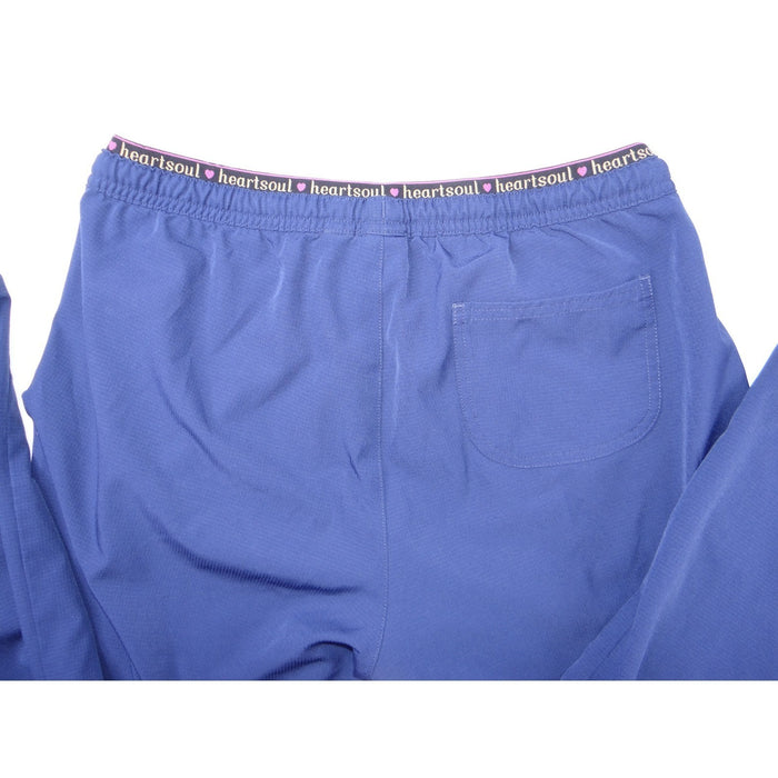 Heartsoul Petite Blue Scrub Pants Drawstring Waist Pockets Flare Leg5