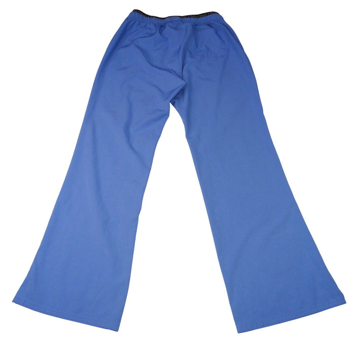 HeartSoul Petite Purple Scrub Pants Flare Leg Stretch Drawstring Waist2