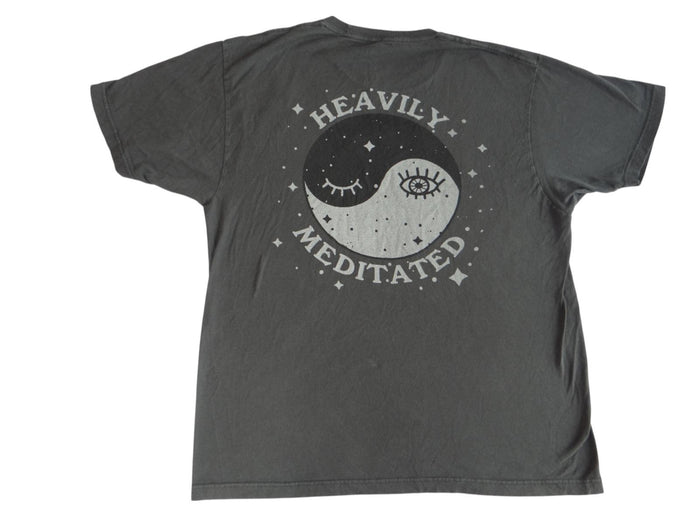 Heavily Meditated Yin Yang Graphic T Shirt   In Your Face Apparel0