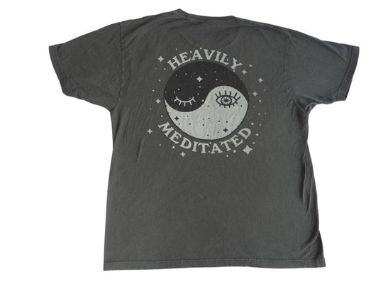 Heavily Meditated Yin Yang Graphic T Shirt   In Your Face Apparel0